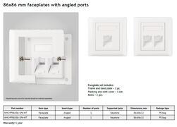 Angled Face Plate British Style